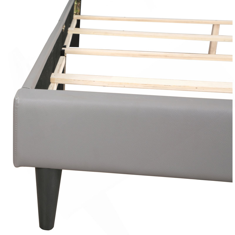 Charmant lit double dans des tons doux, Light Grey, Full
