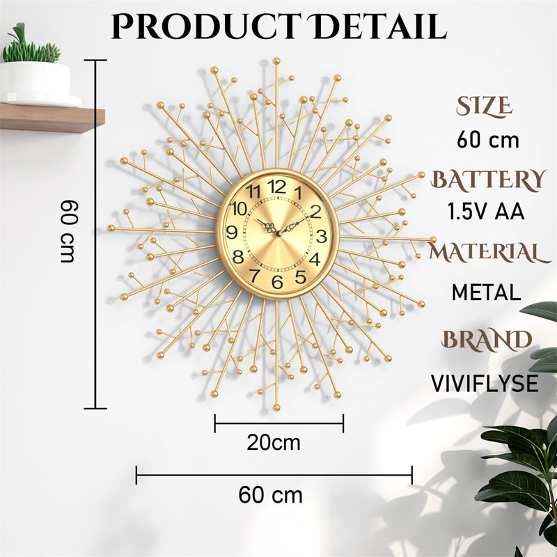 Metal Wall Clock