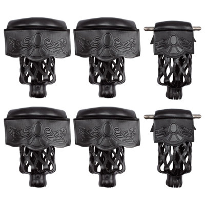 6 Piece PU Leather Billiard Pool Table Pockets