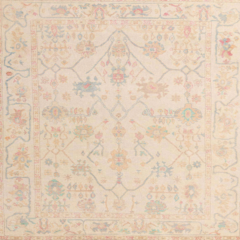 Tapis abstrait moderne 4345, Carré 5 pi