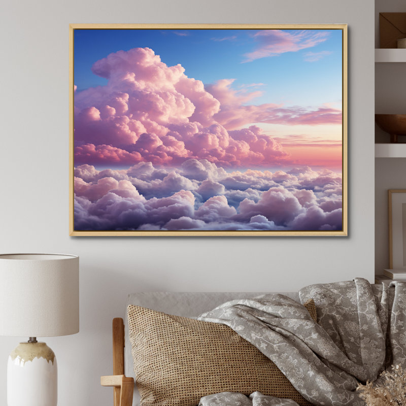 «Candy Sky Transcendent Twilight», reproduction sur toile, H 30 po x l 40 po x P 1,5 po, Cadre naturel flottant