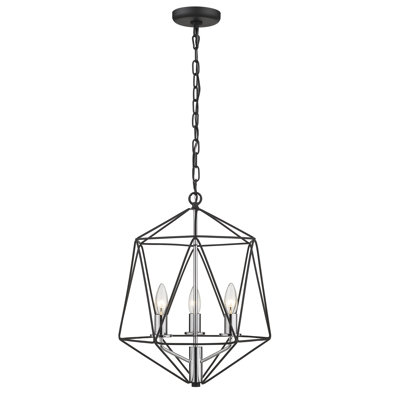 Luminaire suspendu géométrique 3 lumières Kibby