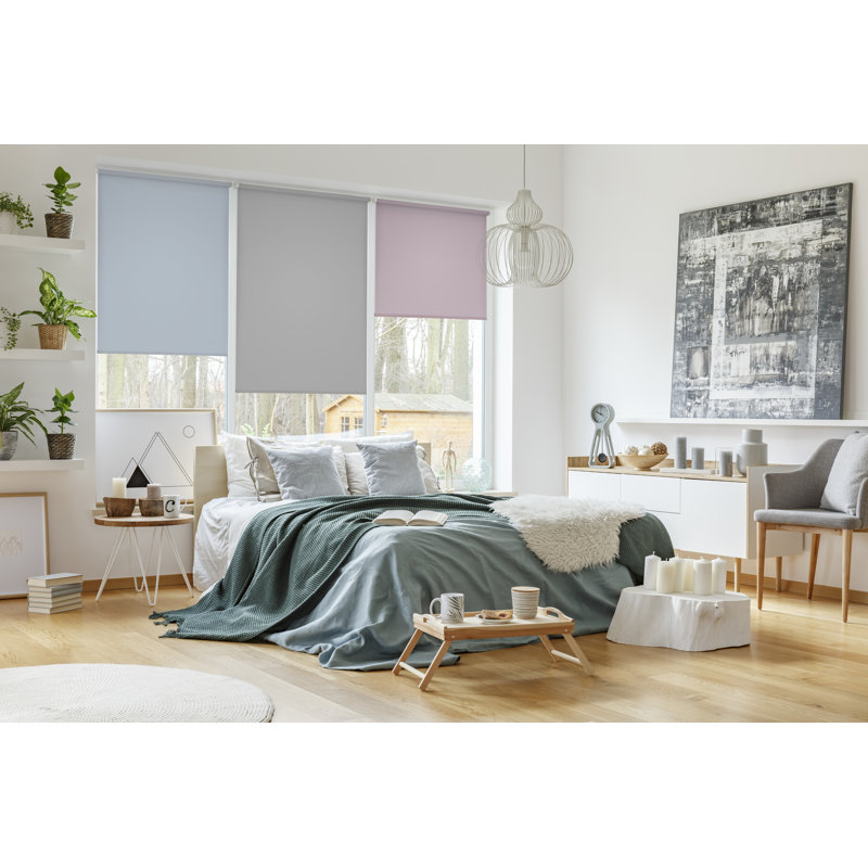 Semi Sheer Roll-Up Blind, Stone, 150cm L x 120cm W