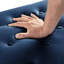 Banc de rangement à boutons - Velours bleu marine-46152379