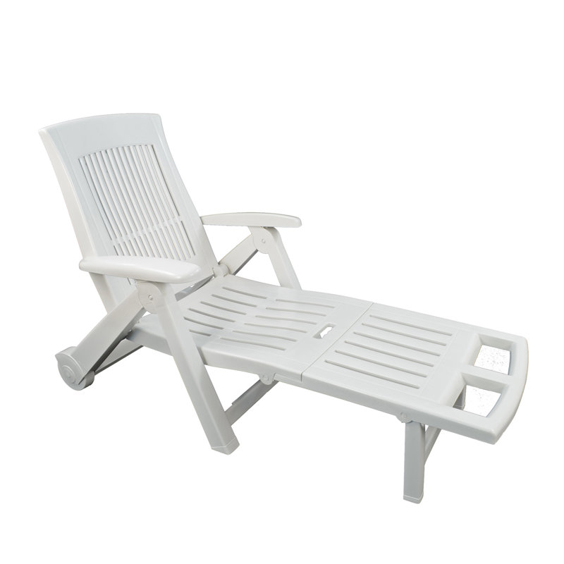 Potenza Garden Lounger, White