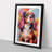Cavalier King Charles Spaniel Constructivism - Single Picture Frame Print on Wood-539009045-539009050
