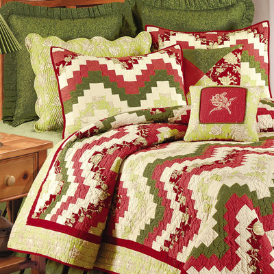 Wavy Spice Cotton Reversible Quilt