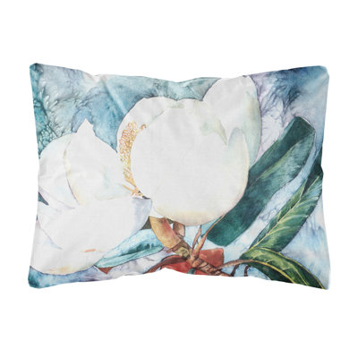 Coussin décoratif intérieur/extérieur magnolia