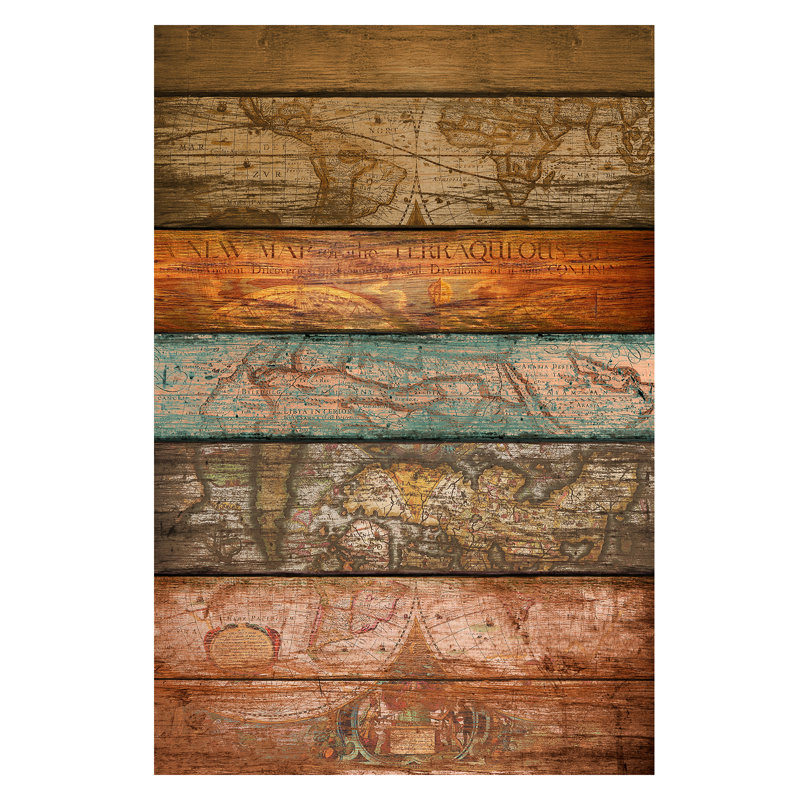 Mapas by Diego Tirigall - Wrapped Canvas Print, 152.5 cm H x 101.5 cm W