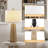 26.5 in. Gold Traditional Dimmable Wicker/Rattan For Bedroom Living Room Bedside Desk Nightstand Table Lamp With Linen Drum Shade-882576606