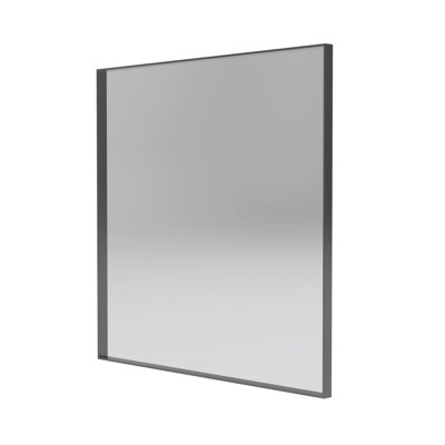 30 po Miroir carré doré brossé