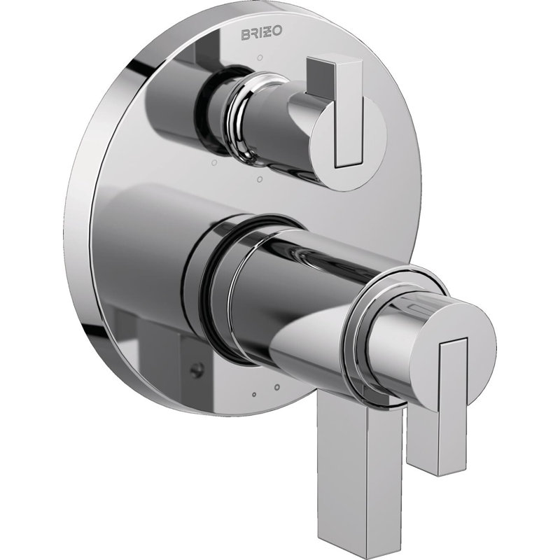 Litze® Shower Integrated Valve with Handles, Chrome, Lever