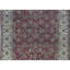 Tapis rouge et gris noué à la main de haute qualité