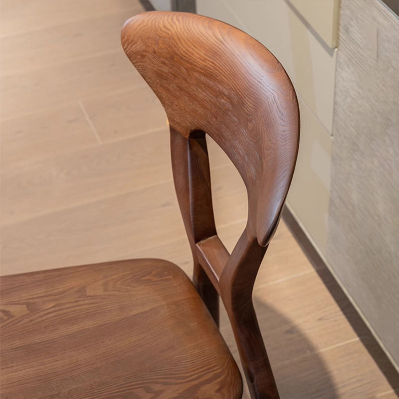 Ensemble de 2 chaises d'appoint 17,91 po à dossier brun uni