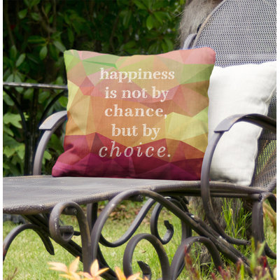 Outdoor Reversible Throw Pillow