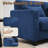 92.5" Curved Corduroy Sectional Sofa Seater for 3-997759091