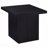 Black Square End Table, Modern Side Table for Living Room