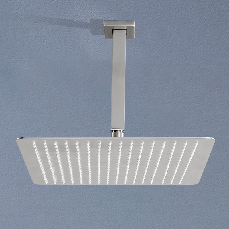 Rain Fixed Shower Head 2.5 GPM GPM, Brushed Nickel