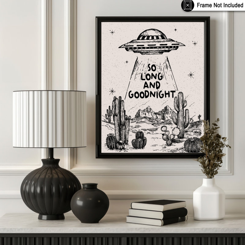 Beige «So Long And Goodnight», Unframed, Poster, 16"H x 20"W