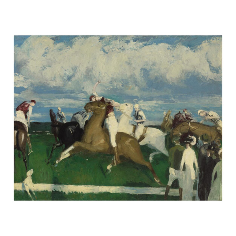 Le jeu de polo par George Bellows - Impression giclée, H 16 po x l 20 po