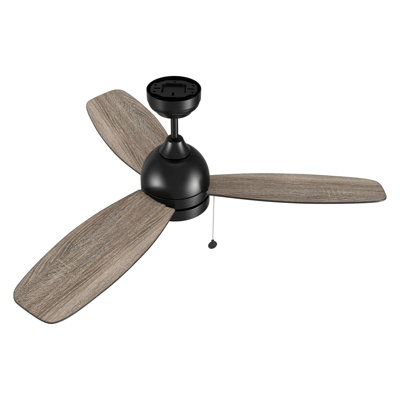 Ventilateur de plafond 52 po à 3 tiroirs avec lumière DC et tige verticale 52 po