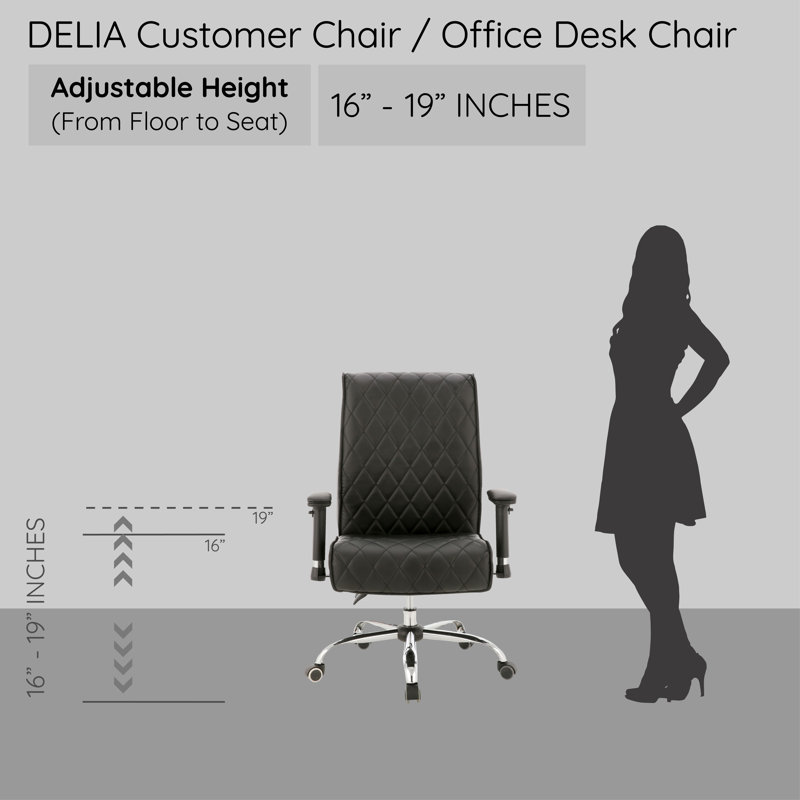 DELIA Customer Chair, Cappuccino