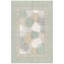 Tapis Knoll2 Modern Circles géométrique vert crème gris blanc antidérapant à poils courts, lavable, pour l'intérieur et l'extérieur, idéal pour les animaux domestiques, salon, chambre, salle à manger, entrée, couloir, bureau-96135308