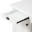 Bureau de direction blanc moderne de 67 po, bureau d'ordinateur rectangulaire avec 3 tiroirs et 2 portes en bois, poste de travail multi-scène