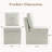 Modern Linen Upholstered Dining Chairs Armless Side Chair With Storage For Dining Room Kitchen And Living Room