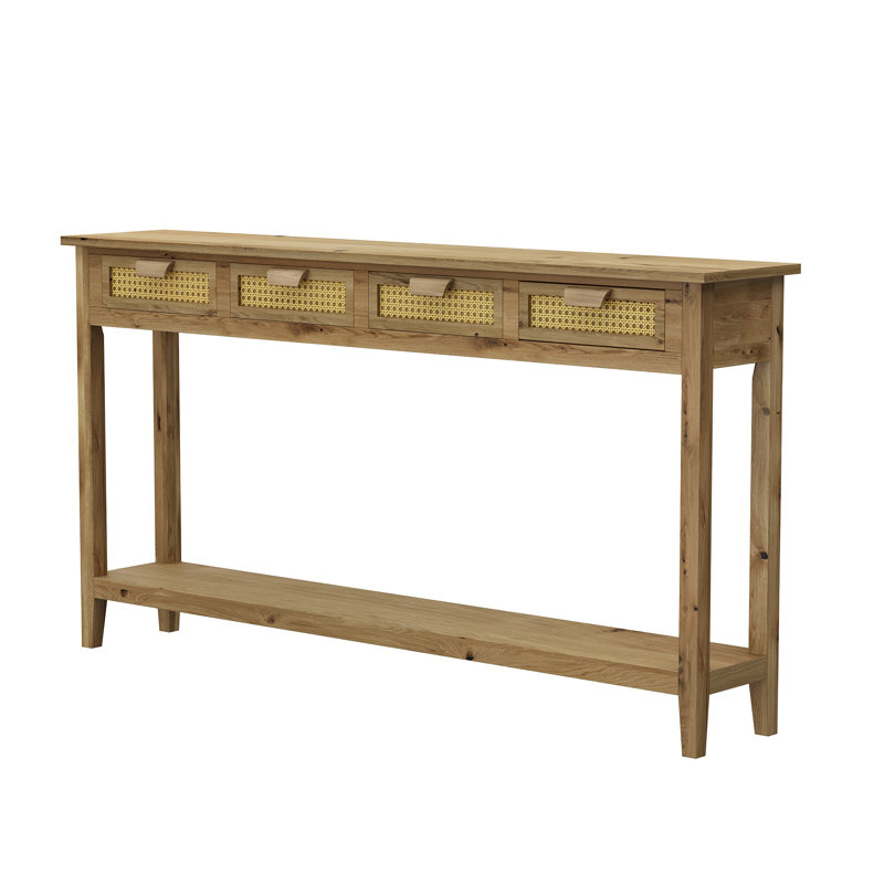 Abrytha Console Table with Storage, 31.5" H x 60" W x  9.5" D