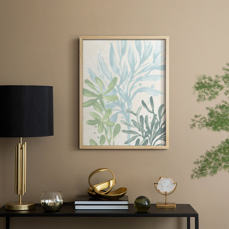 «Swaying Seagrass II», reproduction encadrée - bois massif, H 11 po x l 9 po