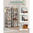 6 Tiers Vertical Shoe Rack, Narrow Shoe Tower, Tall Shoes Shelf With 2 Hooks, Adjustable Shelves, Corner Shoes Shelves For Small Spaces, Entryway, Living Room, Rustic Brown SR04201B-378055473