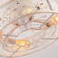 Ventilateurs de plafond en fer de style fleur 20 "avec télécommande, ventilateur encastré en cage pour chambre à coucher, salon - ampoules non incluses