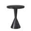 Gabe Leather Accent Table (Black)-972368541