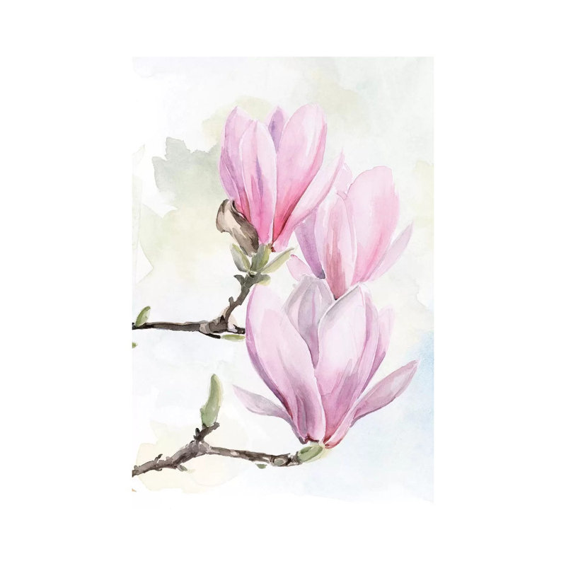 Magnolia Blooms I 1 Piece Wrapped Canvas Wall Art, 66.04cm H x 45.72cm W 1.905cm D