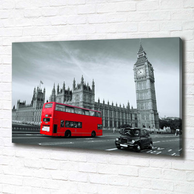 London Bus - Wrapped Canvas Print