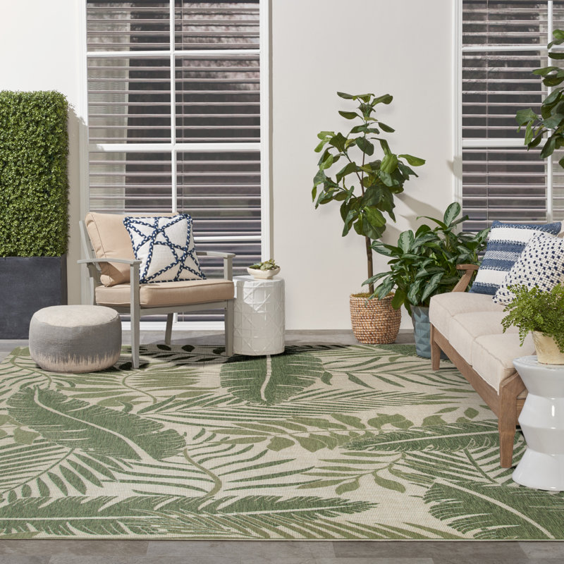 Analleli Indoor/Outdoor Area Rug, Rectangle 8' x 10'
