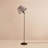 Modern Floor Lamp, Grey & Black, 57.1 Inches Tall | 100% PVC Shade, 100% Metal Frame, Plastic Base | E27 Socket (Max 40W) | Stylish Lighting for Living Room, Bedroom & Office | Sleek Design & Durable Build-828054993