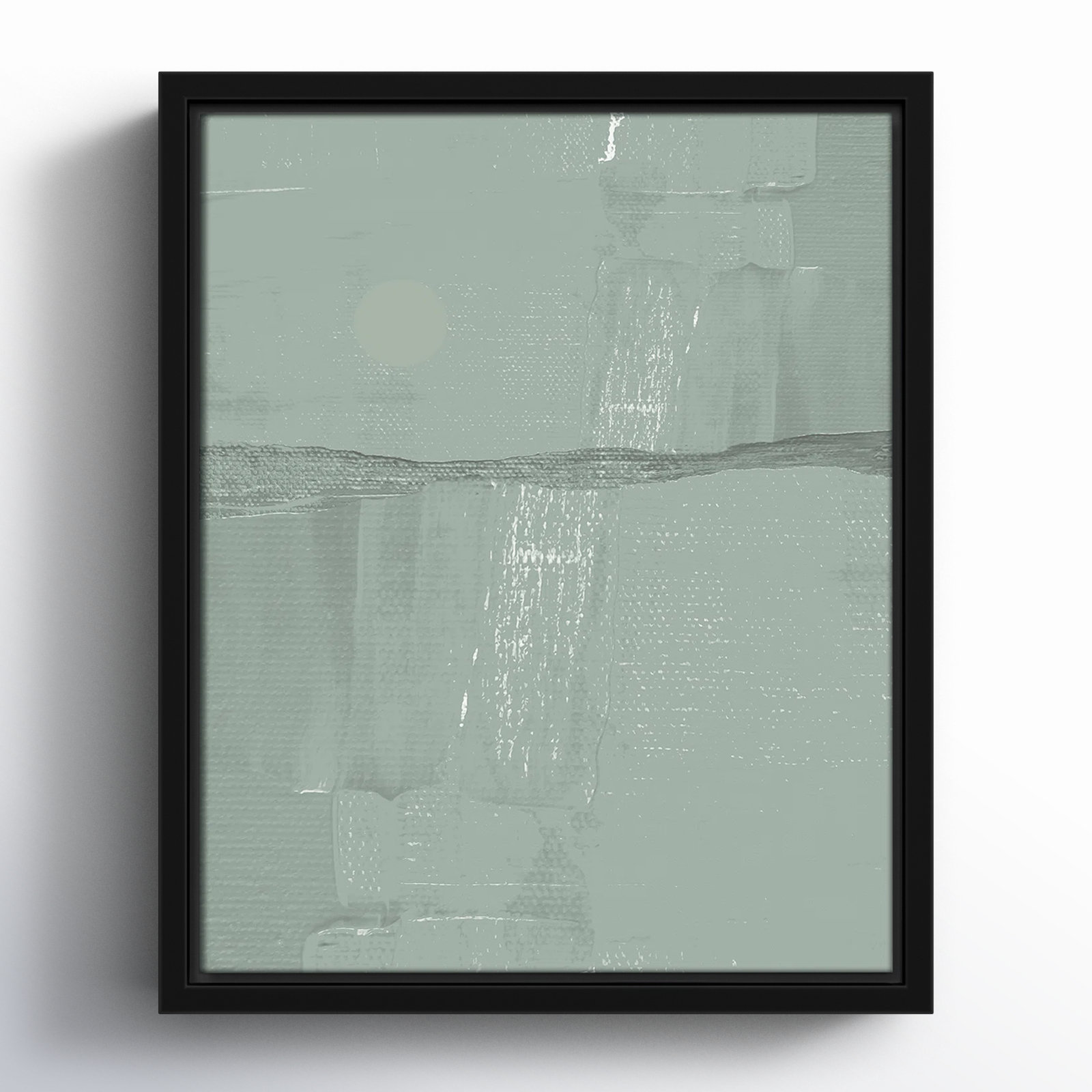 Attica "Sage Abstract" Print, 11.5" H x 9.5" W x 2" D, Black 