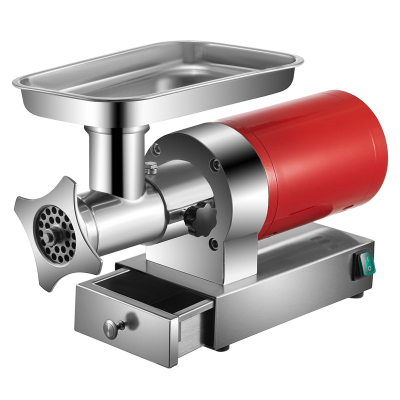 Hachoir à viande électrique robuste - Stuffer à saucisses en acier inoxydable de 1,5 HP avec deux plaques pour un usage domestique et commercial