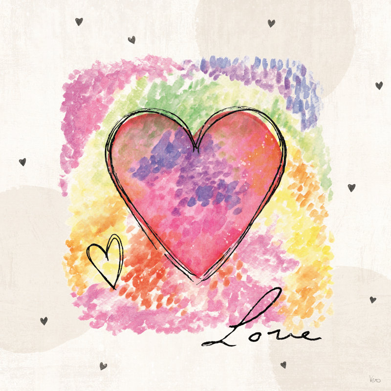 «Love Connection IV» sur toile par Véronique Charron, H 30 po x l 30 po