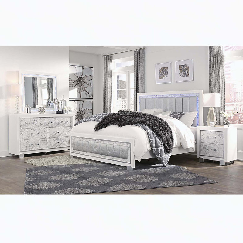 SKYE MARBLE WHITE NIGHTSTAND