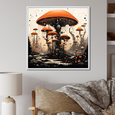 Amarita - Illustration rétro de champignon magique - reproduction