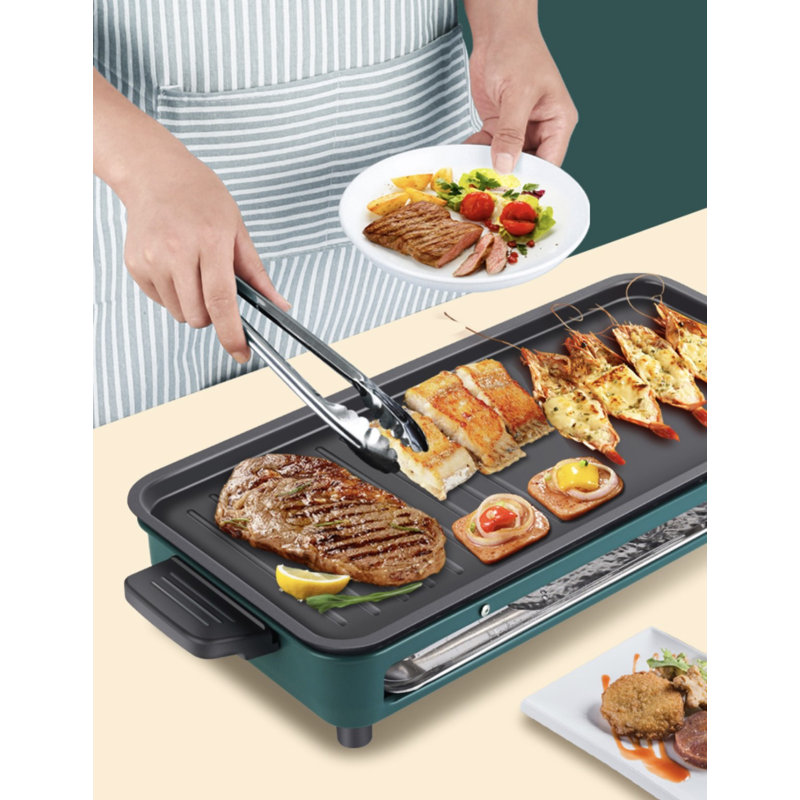 Intexca 21'' W x 8.7'' D Portable Single Burner Countertop Electric Grill