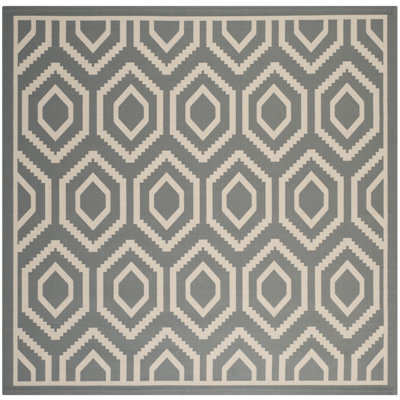 Tapis d'intérieur / extérieur à motif géométrique Deedrick