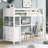 Twin Size Loft Bed In White With Shelves And Storage - Organize Your Bedroom Ideal For Growing Families-1411877548