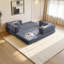 Canapé-lit modulaire convertible 2-en-1 avec matelas en mousse à mémoire de forme - aucun assemblage requis, canapé-lit peu encombrant pour salon, chambre à coucher, studio-2M6003-LG-53999628