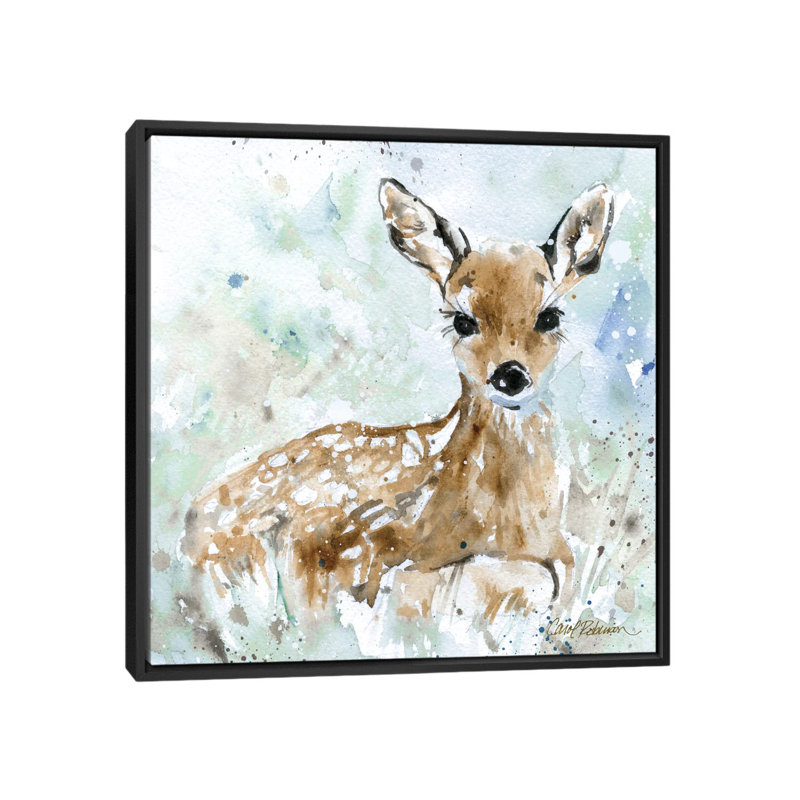 Fauve, reproduction d’art sur toile tendue, H 18 po x l 18 po x P 1,5 po, Toile avec cadre noir, Pas de tapis
