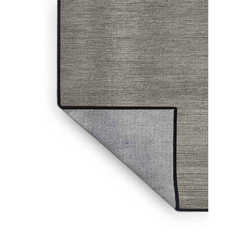 Tapis noir uni lavable à la machine, Rectangulaire 2 pi x 3 pi