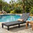 Reclining Chaise Lounge Chair - 5 Position Adjustable Backrest, Sun Lounger for Patio, Pool, Camping  (Set of 2)